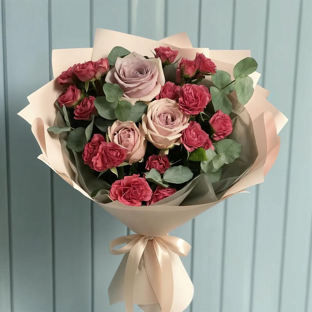 Букет цветов из: Гвоздики и Розы в Трубчевске