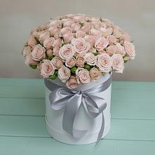 Цветочная композиция из Розы в шляпной коробке в Трубчевске