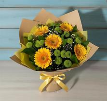 Букет цветов из:  Герберы и Хризантемы в Трубчевске