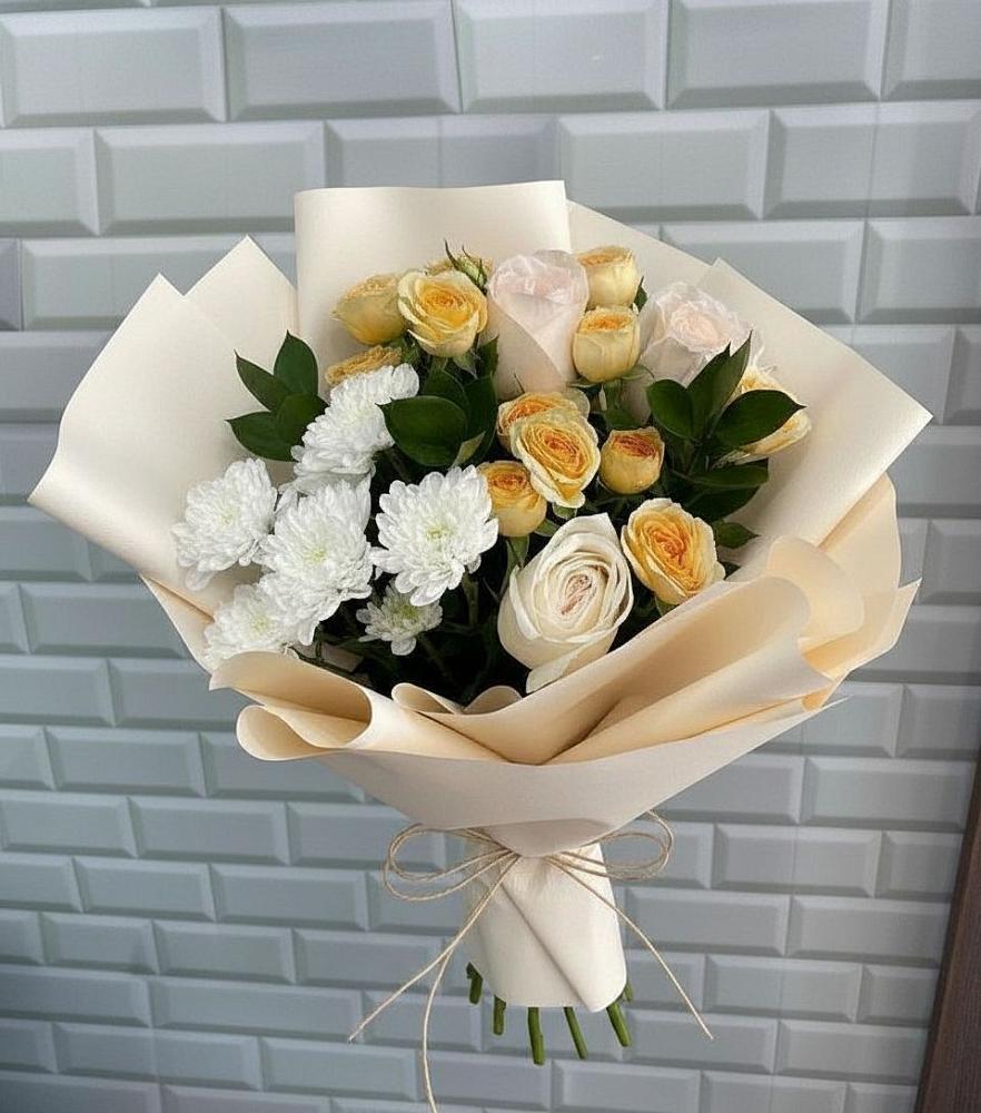 Букет цветов из: Розы и Хризантемы в Трубчевске