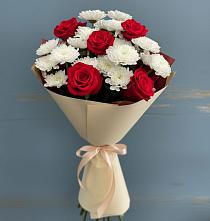 Букет цветов из:  Розы и Хризантемы в Трубчевске