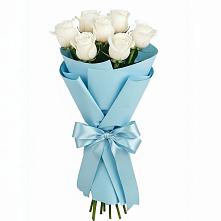 Букет 7 белых роз Проуд в Трубчевске