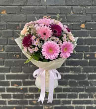 Букет цветов из:  Герберы и Хризантемы в Трубчевске