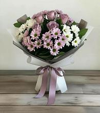 Букет цветов из:  Хризантемы и Розы #REPLACE_PRED# Трубчевске