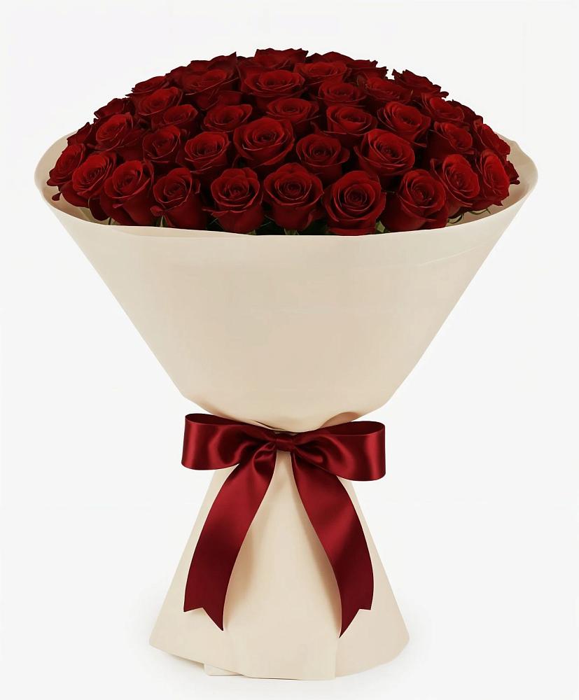 Букет 101 Бордовая роза Блэк Бакарра в Трубчевске