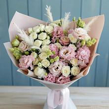 Букет цветов из:  Альстромерии и Розы #REPLACE_PRED# Трубчевске